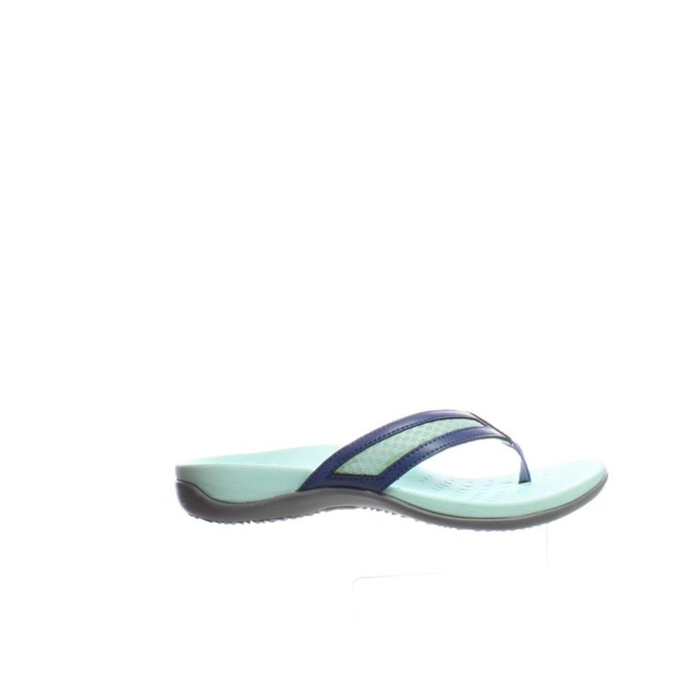 Vionic Womens Tonya Green Flip Flops Size 7.5 Medium (B, M)
